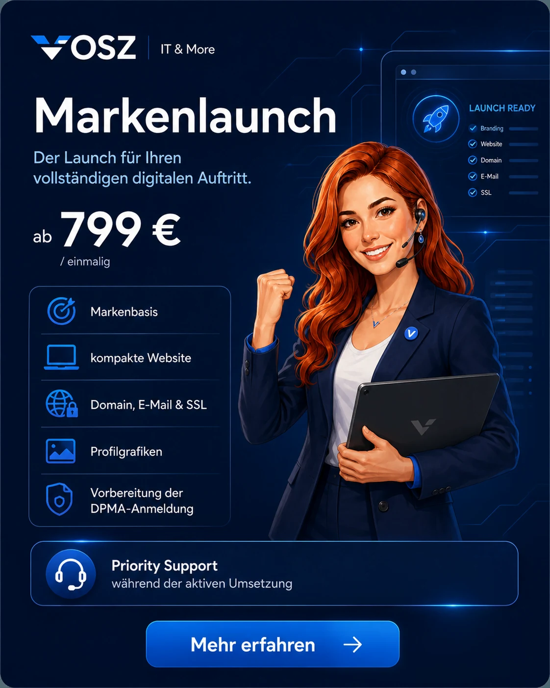 Markenlaunch von Vosz IT & More