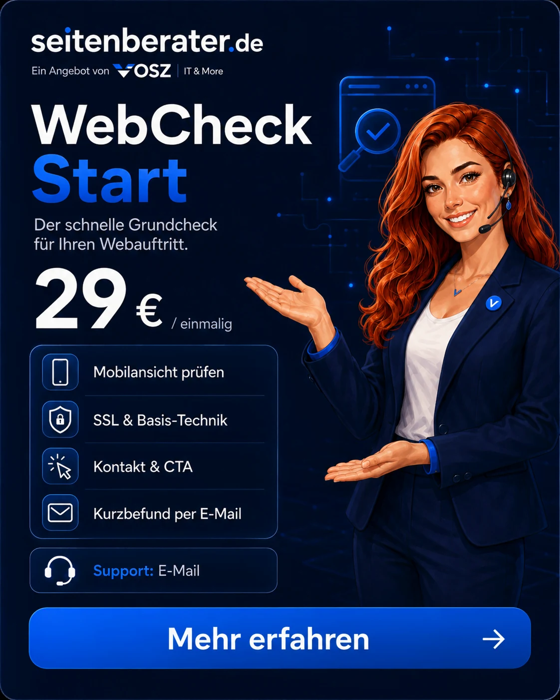 WebCheck Start von Vosz IT & More